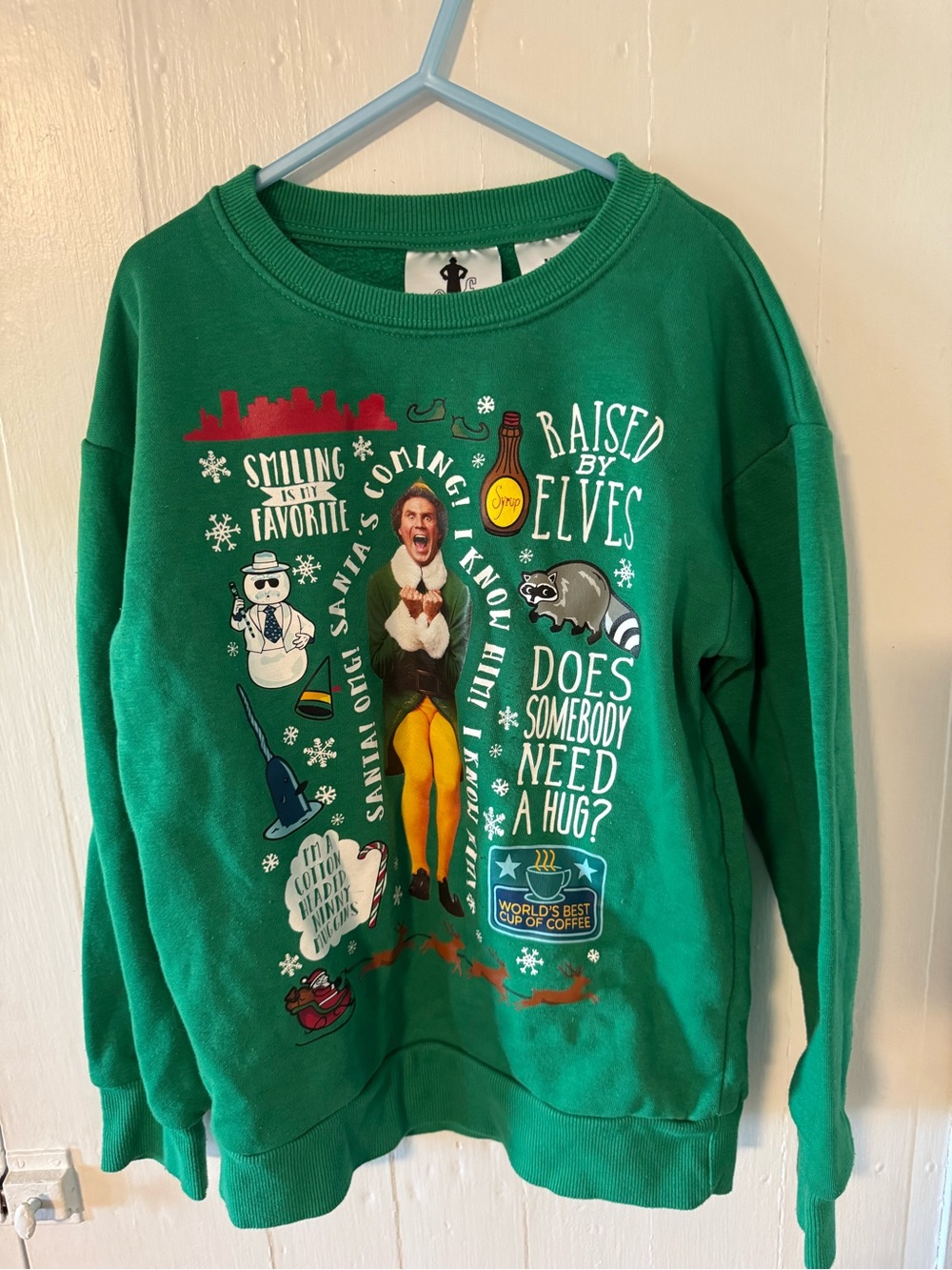 Green Elf Movie Graphic Sweatshirt - Girls